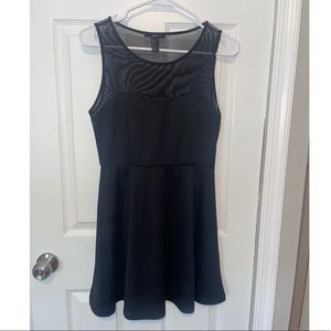 Forever 21 Black Mini Sweetheart Dress Size Medium